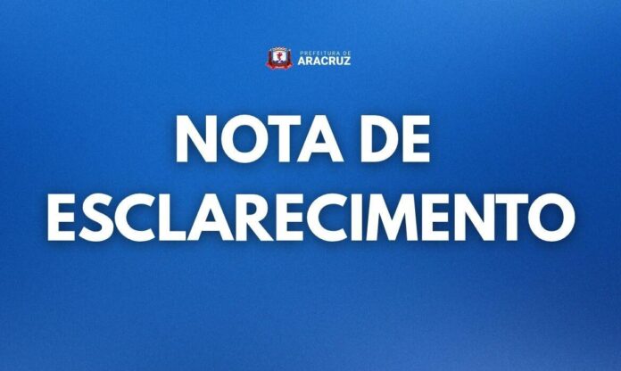 NOTA DE ESCLARECIMENTO
